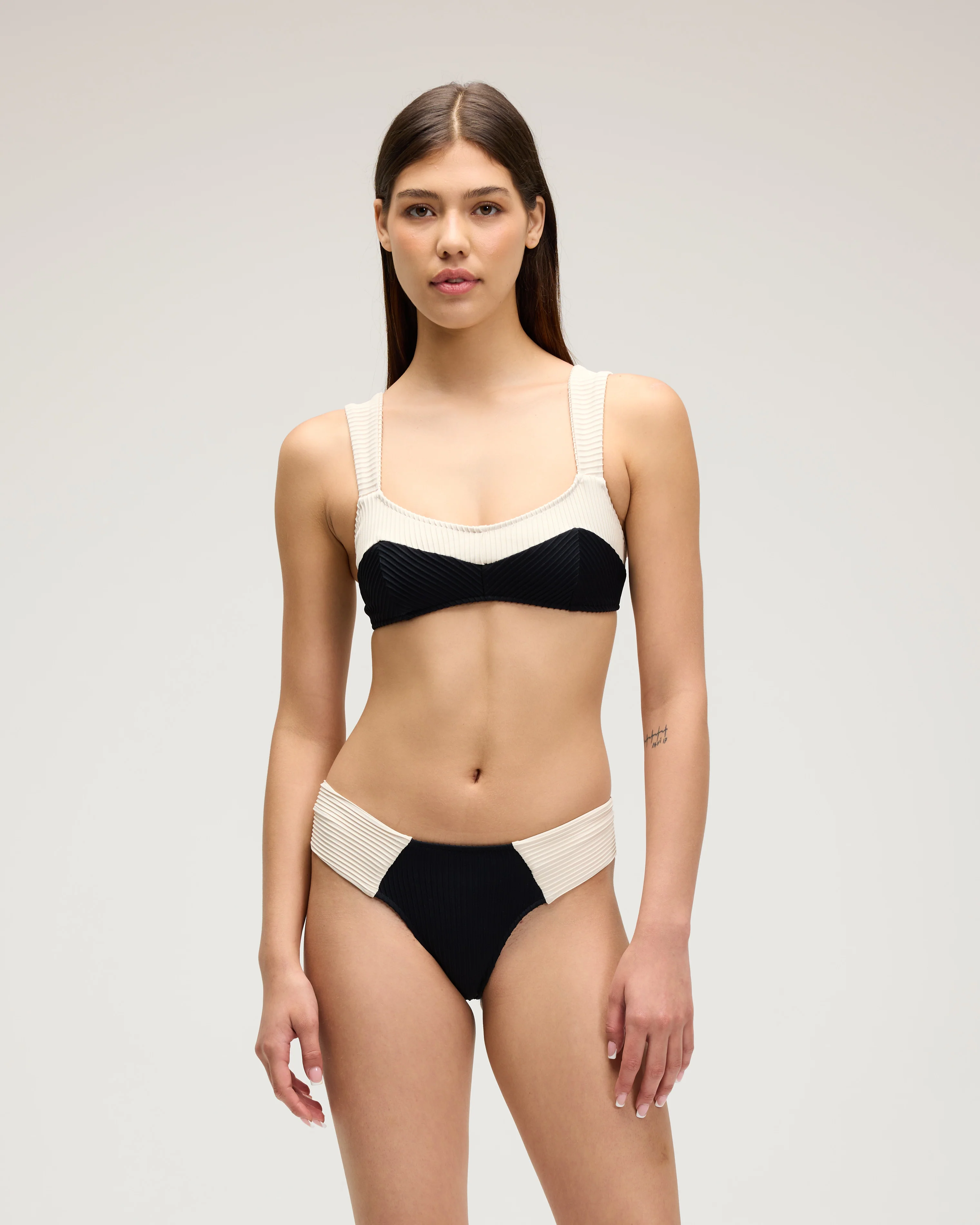 Fer Bikini Bottom - Black/Ivory - Image 3