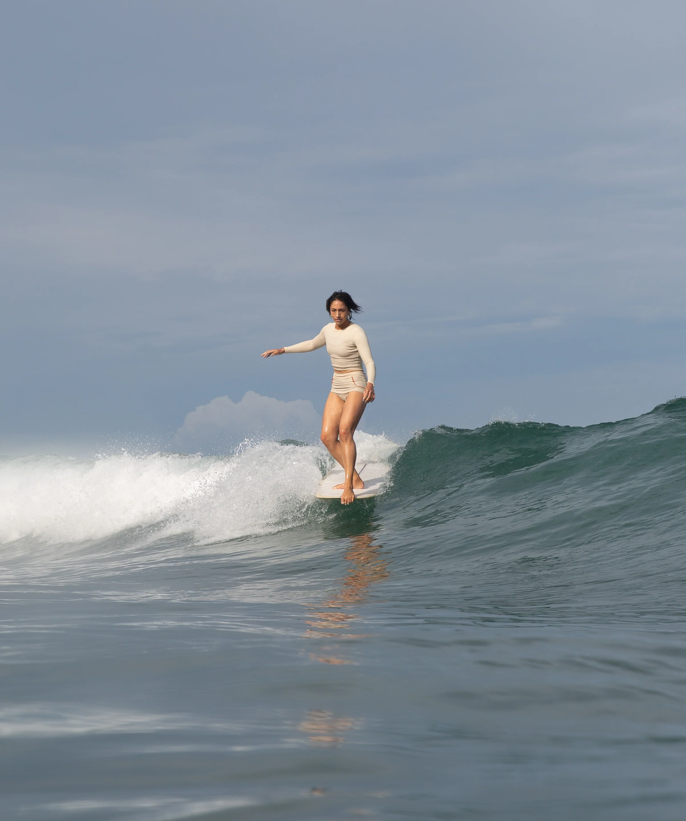 Palomar Crop Rashguard - Pebble - Image 8